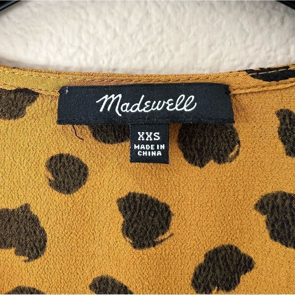 Madewell Sash-Tie Wrap Top in Painted Spots - Picture 6 of 9